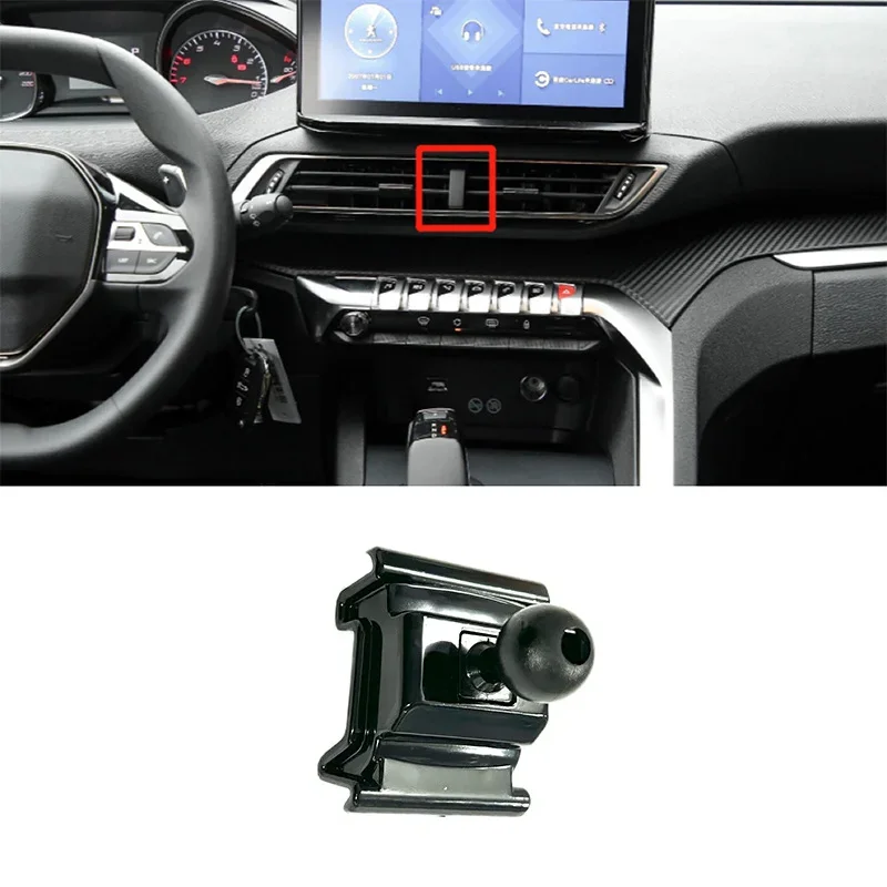 Car Phone Holder Supporting Fixed Bracket Air Outlet Base Accessories for Peugeot 308 408 508 3008 4008 5008 2019 2020 2021 2022