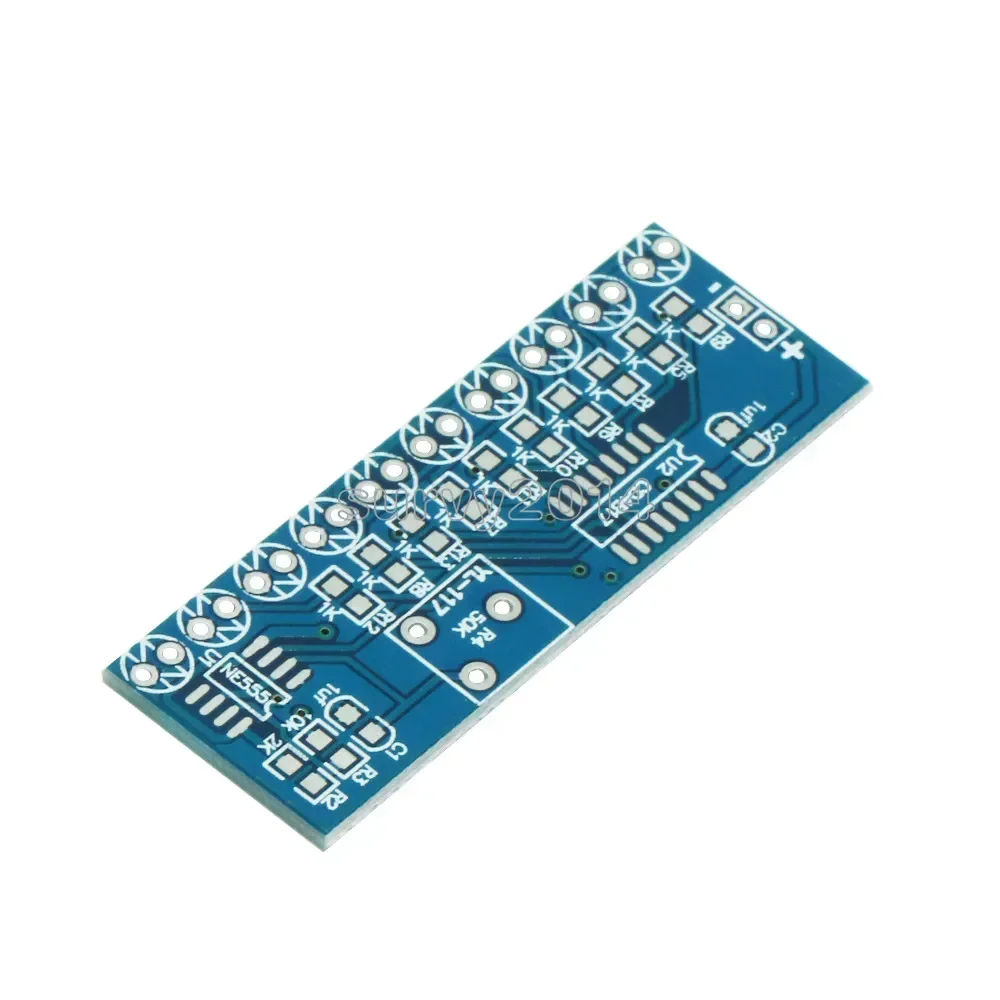 CD4017 NE555 วิ่ง LED Flow Light การผลิตอิเล็กทรอนิกส์ชุดควบคุมโมดูลตัวเก็บประจุ Oscillator นาฬิกา Siganal DIY ชุด