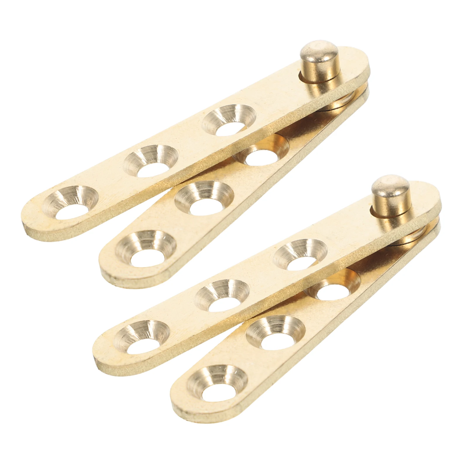 

2 Pairs Copper Hinge Corner Cabinet Hinges Accessories Door Pivot Swivel Center Hardware