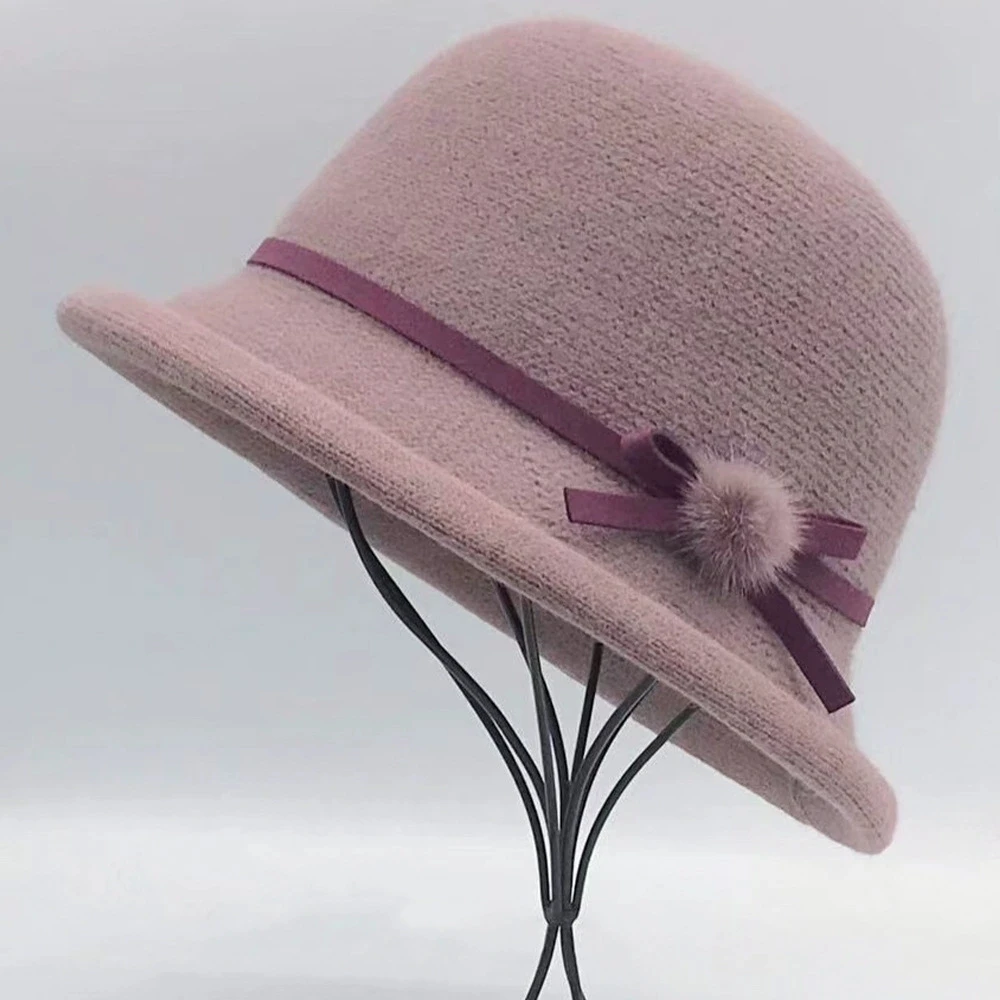Hut mit gerollter Krempe, Herbst und Winter, dünner Stil, japanische Mode, vielseitiger Eimerhut zum Gesichtsschlankheit, Sonnenschutzhut – Detail 4