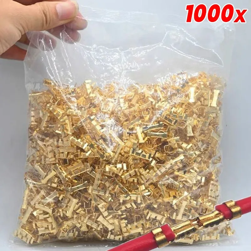 

50/1000 шт. U-образная клемма 0,3-1,5 мм2, двойной разъем, клемма для быстрой проводки, кабельный замок, набор медных разъемов для электрических проводов