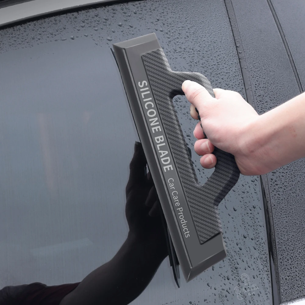شفرة المياه التلقائية غير قابلة للخدش لينة سيليكون مفيد ممسحة السيارات الزجاج ممسحة المياه لزجاج السيارة الأمامي نافذة مرآة باب زجاجي #3
