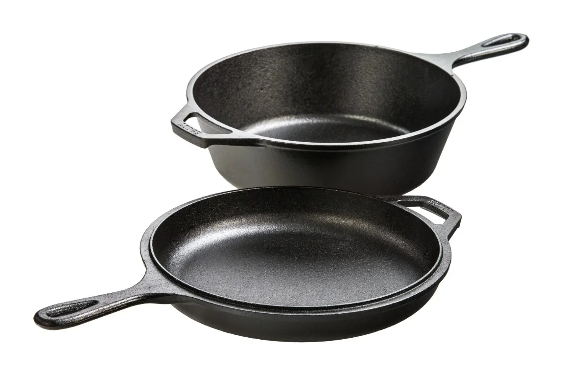 Lodge Cast Iron 3.2 Quart Seasoned Combo Cooker