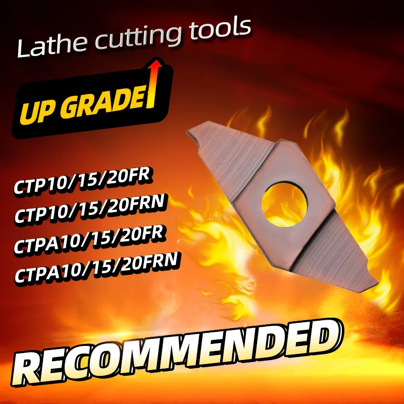 

10pcs CTPA/CPT10 15 20FR/FL/FRN Lathe Turning Tools Carbide Inserts Blade for Small Part Stainless Steel Machining Cutting