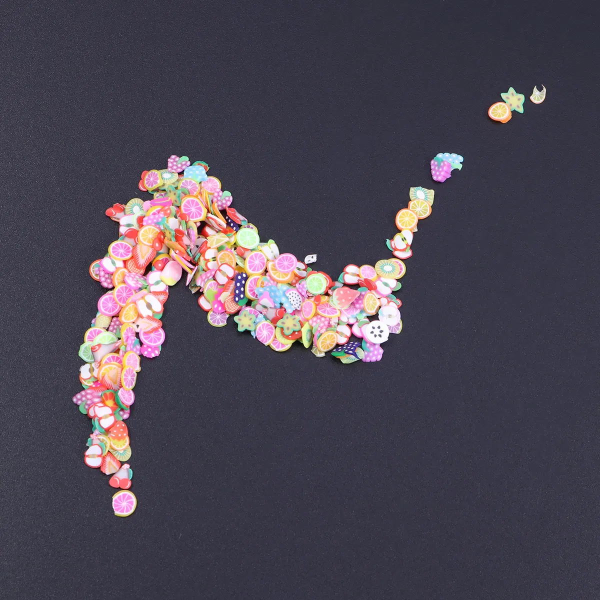 

300 pcs Clay Fruit Slice Diy Art Decorations For 3D Nail Design Supplies Slice Nail Decoration Assorted Colors