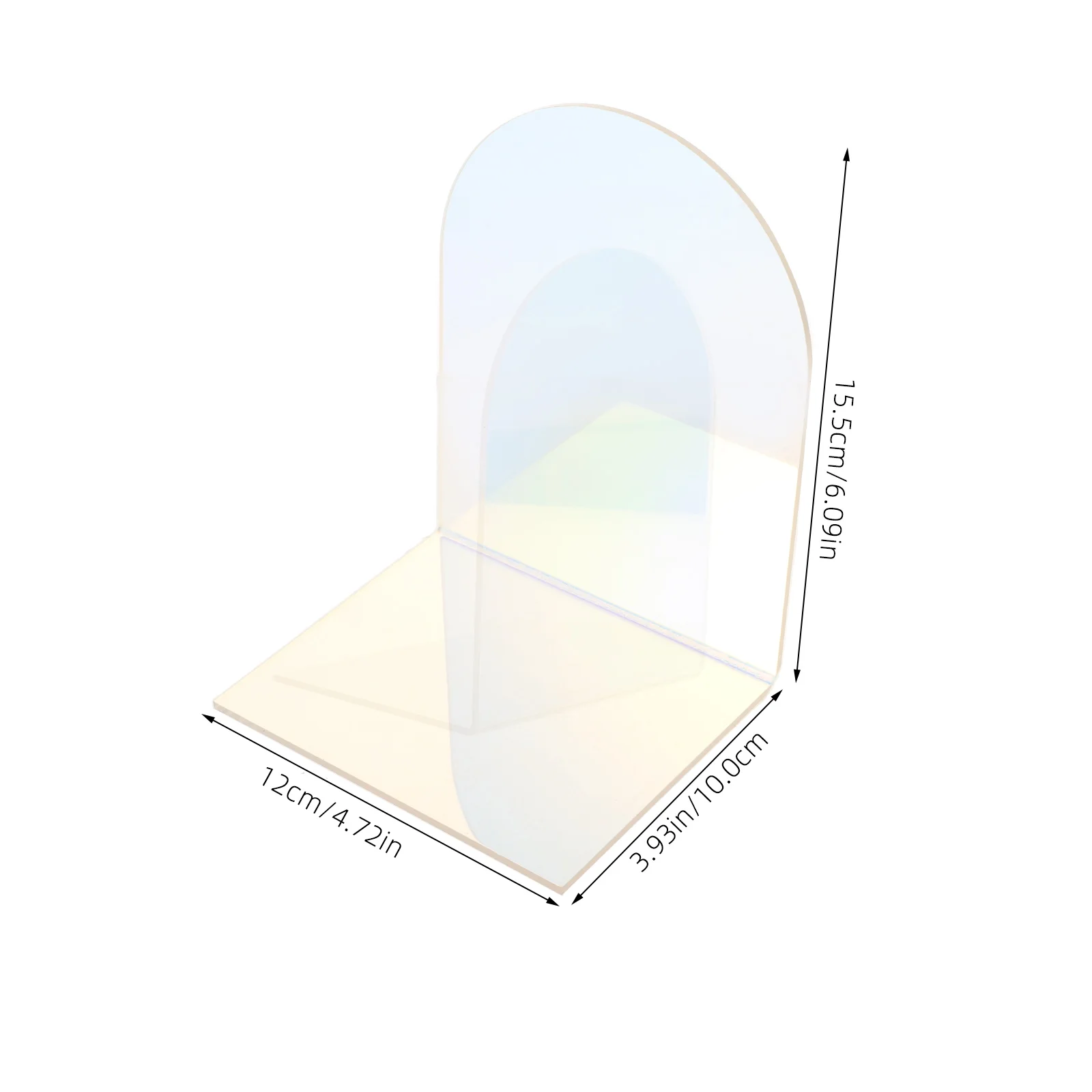 Bookend ประณีตยืนฐานอะคริลิคปลั๊กอุปกรณ์สํานักงาน Desktop Organizer Crafted