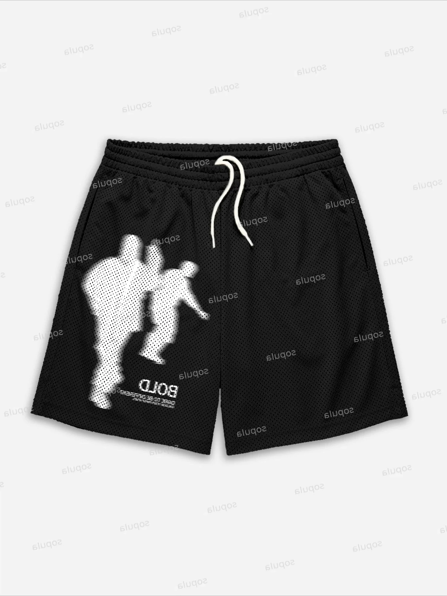 

Vintage Street Portrait Graphic Print Shorts Loose Basketball Sport Gym Breathable Shorts Fitness Training Workout Male Shorts