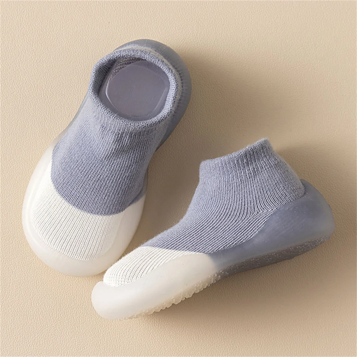 Yibubu-Chaussons en tricot coordonnants pour bébés, chaussures décontractées pour tout-petits, semelle souple en caoutchouc, sol pieds nus, premiers marcheurs, nourrissons, garçons, filles, enfants