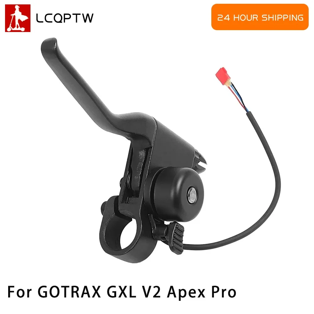 E-Scooter Left Brake Handle Lever for GOTRAX GXL V2 Apex Pro XL Rival XR XR Elite XR Ultra Electric Scooter  with Bell Anti Slip
