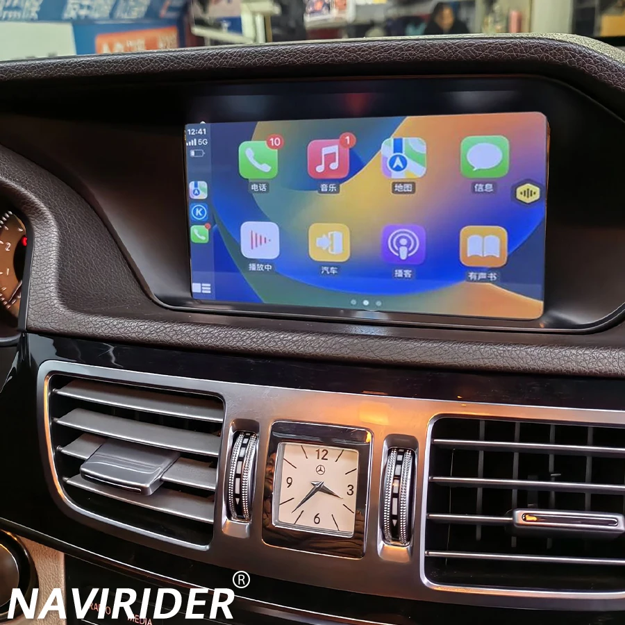 

8,8-дюймовый экран Qualcomm Android для Mercedes Benz E Class W207 W212 Стерео CarPlay Автомобильный радиоприемник Мультимедийный плеер GPS-навигация BT