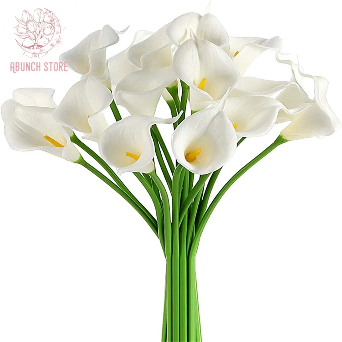 10Pcs Calla Lilies Artificial Flower for DIY Wedding Bride Bouquets Wife Gift Faux Real Touch Latex Arum Lilies Home Decoration