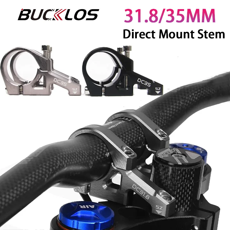 AliExpress BUCKLOS 31.8mm/35mm Bicycle Stem DIRECT MOUNT Downhill Bicycle STEM Mountain Bike Short Handlebar Stem Aluminum Alloy for DH AM