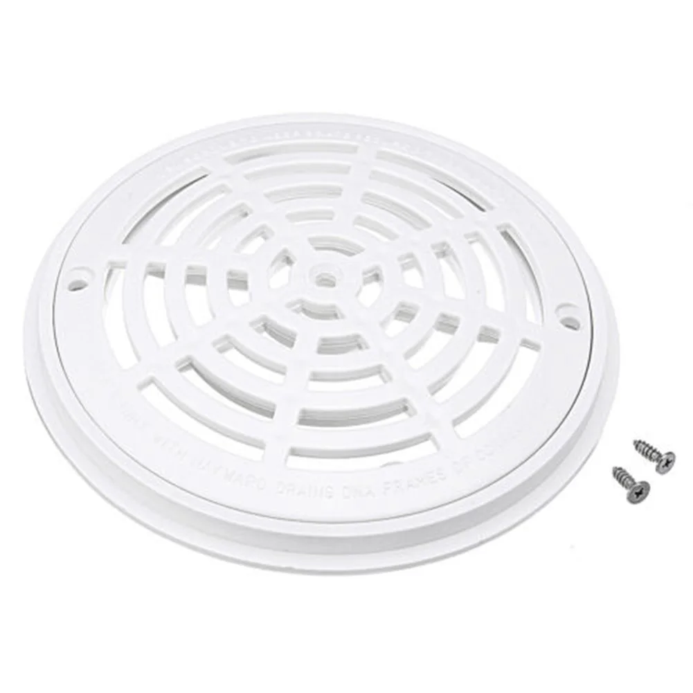 

8 Inch Replacement White Universal Round Swimming Pool Main Drain Cover ABS Main Drainage Anti-Corrosion Water Pipe Accessories