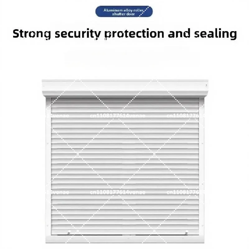 Aluminum Alloy Electric Roller Shutter Door Remote Control Garage Door Customized for Shop Villa Security