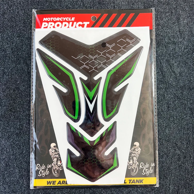 3D Motorcycle Tank Pad Protector Stickers Decal Accessories For Kawasaki Ninja400 Z900 Z1000 zx10r er6n Versys 650 image 2