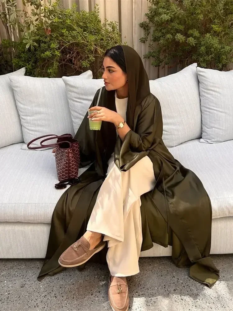 

Ramadan Eid Luxury Kimono Abaya Dubai Islam Turkey Arabic Muslim Hijab Modest Dress Kaftans For Women Robe Arabe Femme Musulmans