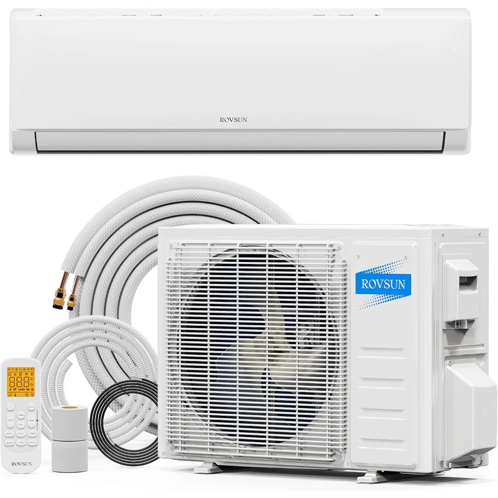 12000 BTU Mini Split AC/Heating System with Inverter, 21 SEER2 Energy Saving 115V Ductless Split-System Air Conditioner