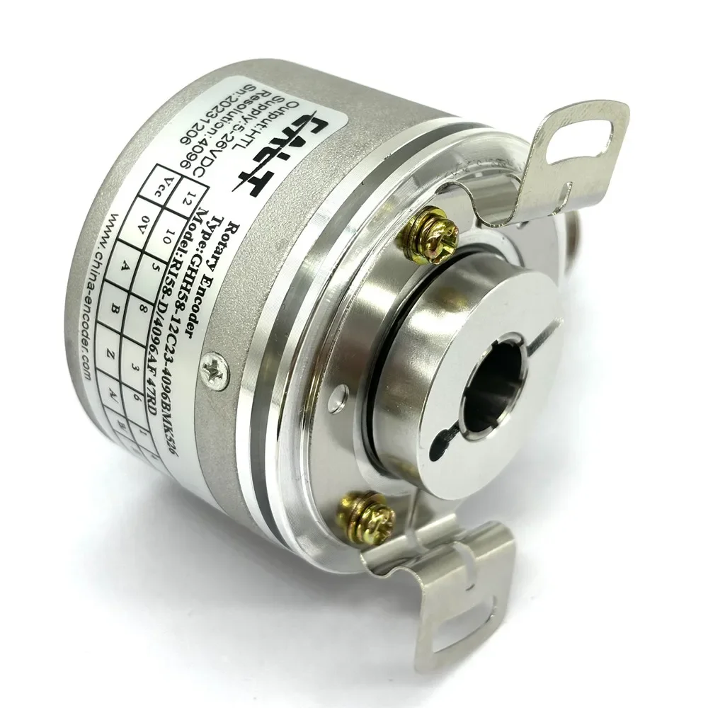 NEW RI58-D/4096AF 47RD 代替中空軸インクリメンタルロータリーエンコーダ GHH58-12C23-4096BMK526 5-26v 4096ppr