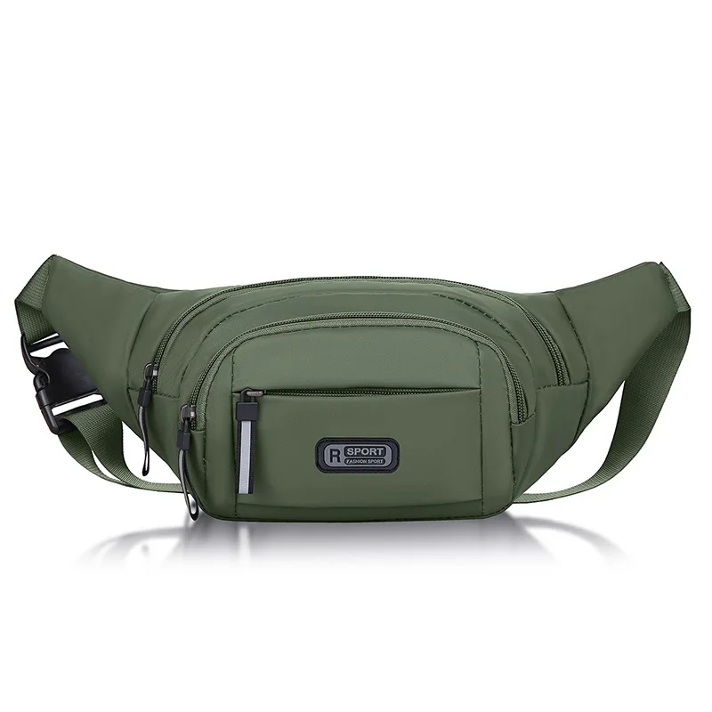 New Pure Canvas Fit Waistpack Mobile Waistpack Men\'s Sports Outdoor Leisure Running Anti Theft Ultra Thin Invisible Riñonera