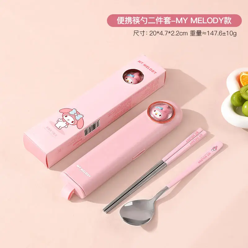 سانريو سينامورول ماي ميلودي هالو كيتي أدوات المائدة زخرفة ضرب المنتج منتج جديد لطيف الكرتون في الهواء الطلق طالب الكبار لطيف