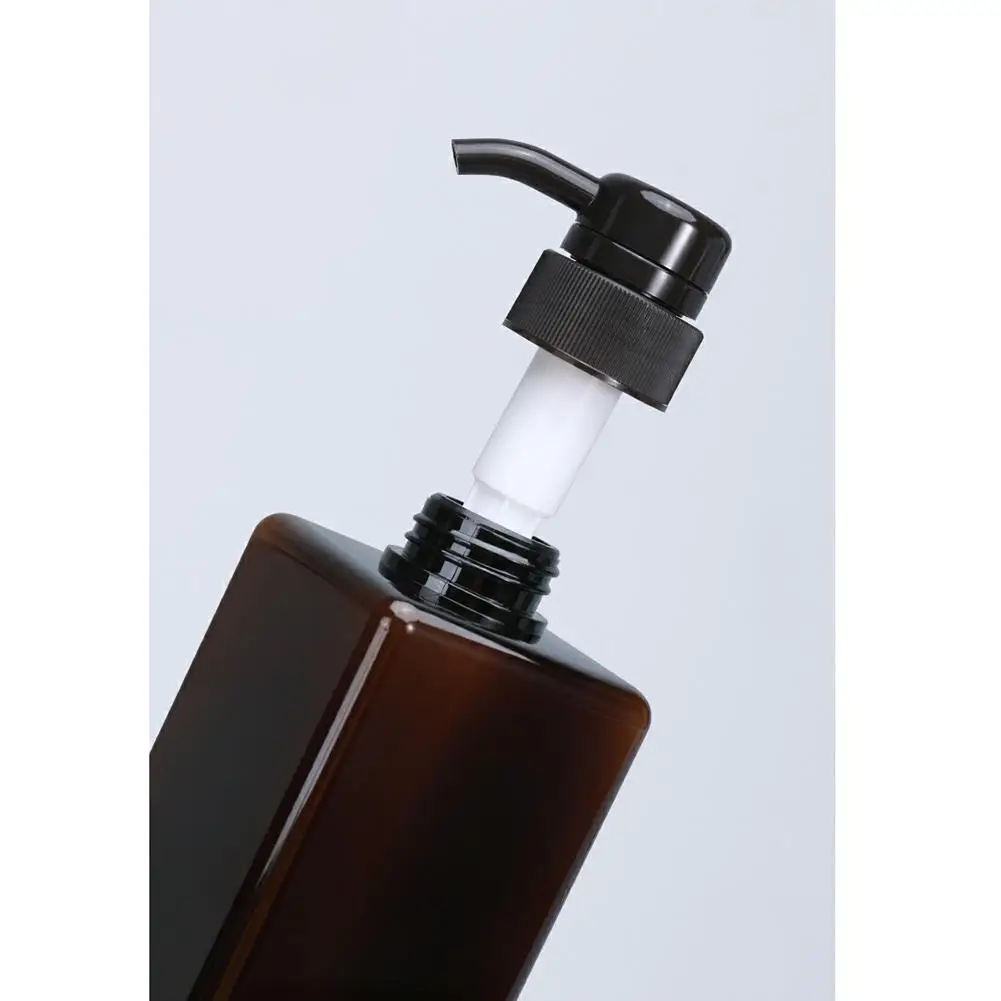 250/450/650ml Empty Press Pump Bottle Thicken Square Refillable Bottle Soap Shampoo Liquid Dispenser Container For Bathroom