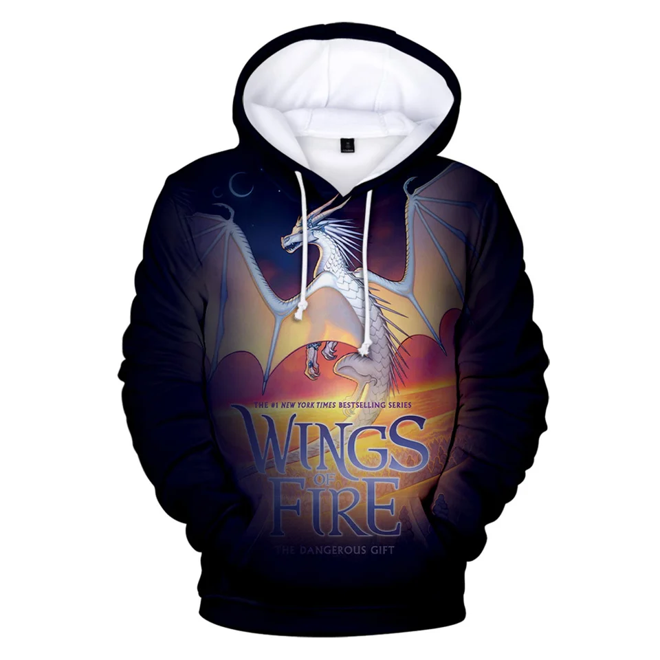 2 to 14 Years Kids Hoodies Wings Of Fire Clothing Boys Girls 3D Print Hoodie Sweatshirt Harajuku Cartoon Jacket Children Clothes