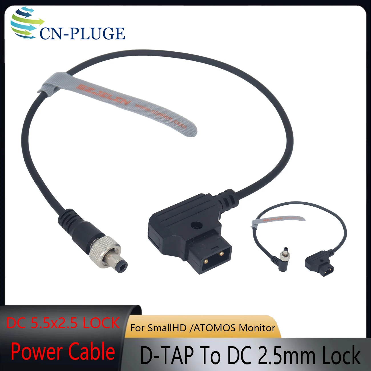 D-Tap Male to DC 5.5x2.5mm With Lock Power Cable for SmallHD/ATOMOS/ Portkeys Monitor Power Cable, Video Devices PIX-E7/PIX-E5