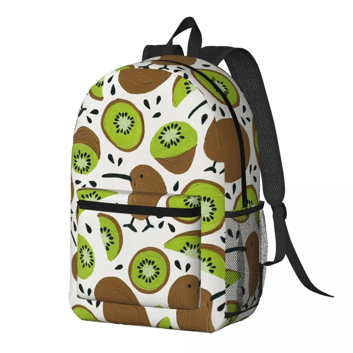 

Kiwi Fruit And Kiwi Slices Design Backpack Daypack Large Capacity Kids BookBag School Bag Shoulder Bags for Men Women