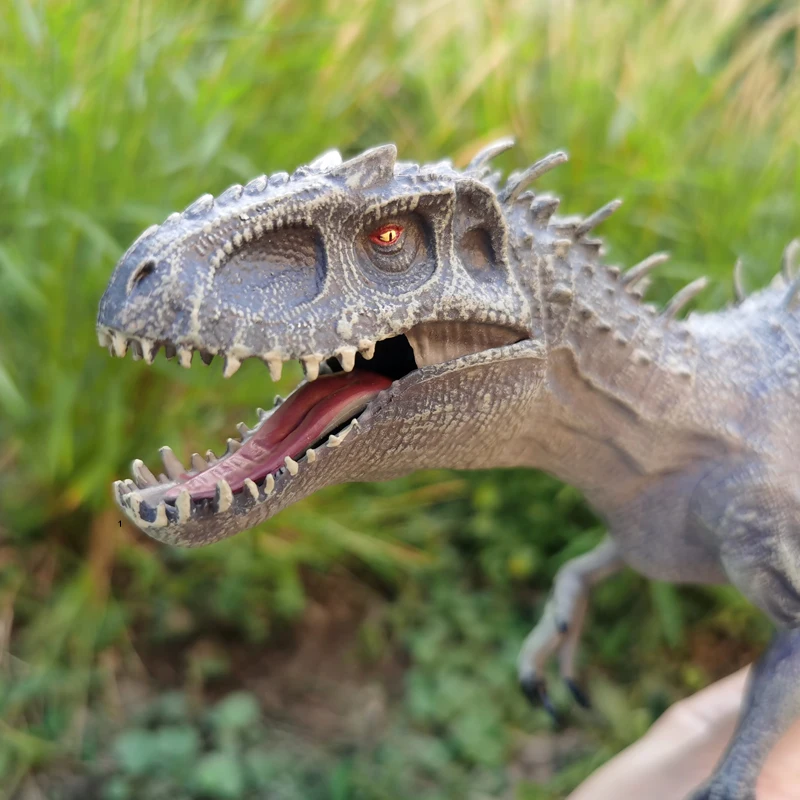 سبينوصور إندومينوس ريكس ، ستيجوسورس ترايسيراتوبس فيلوسيرابتور تيرانوصور نماذج للحيوانات ، شخصيات حيوانات الديناصور البلاستيكية #4