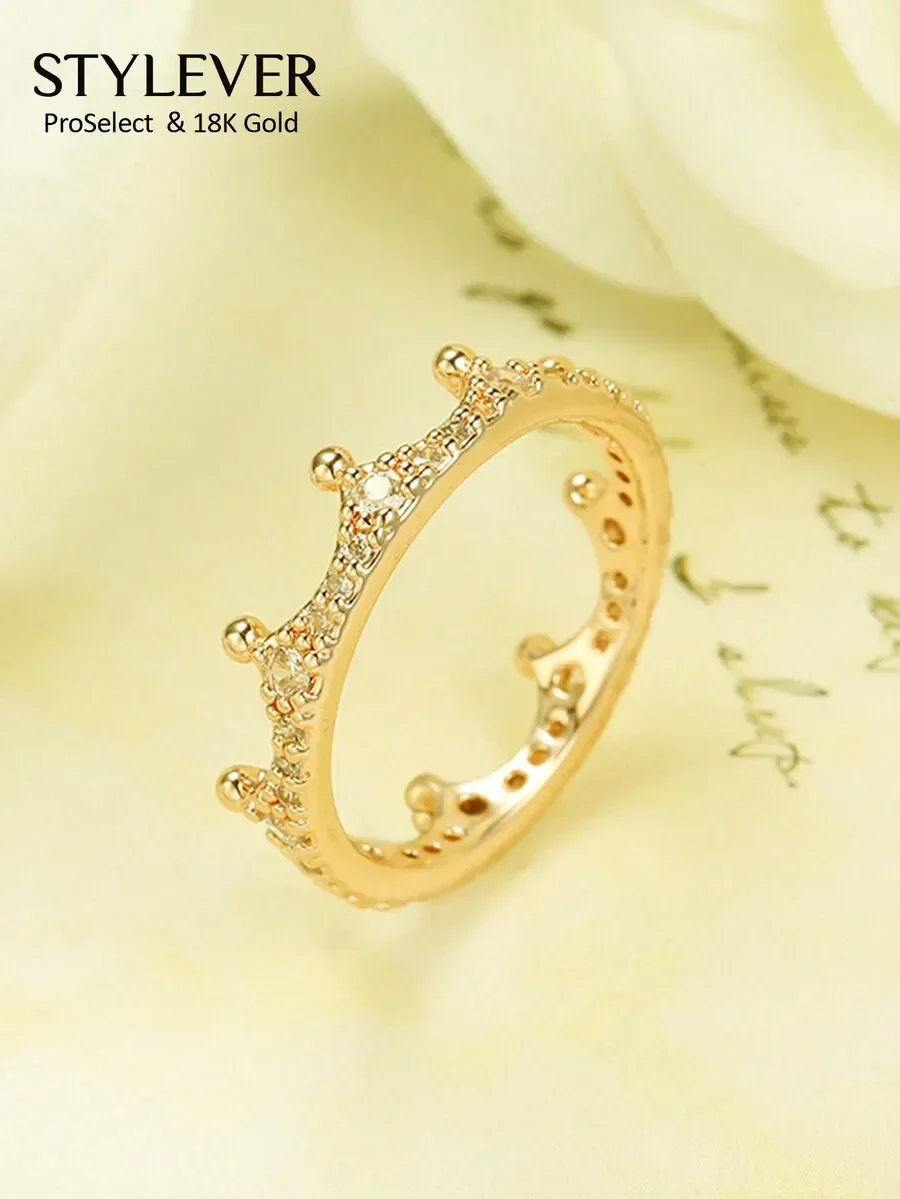 

Crown Design Fashion Ring For Women Daily Wear Decorative Jewelry