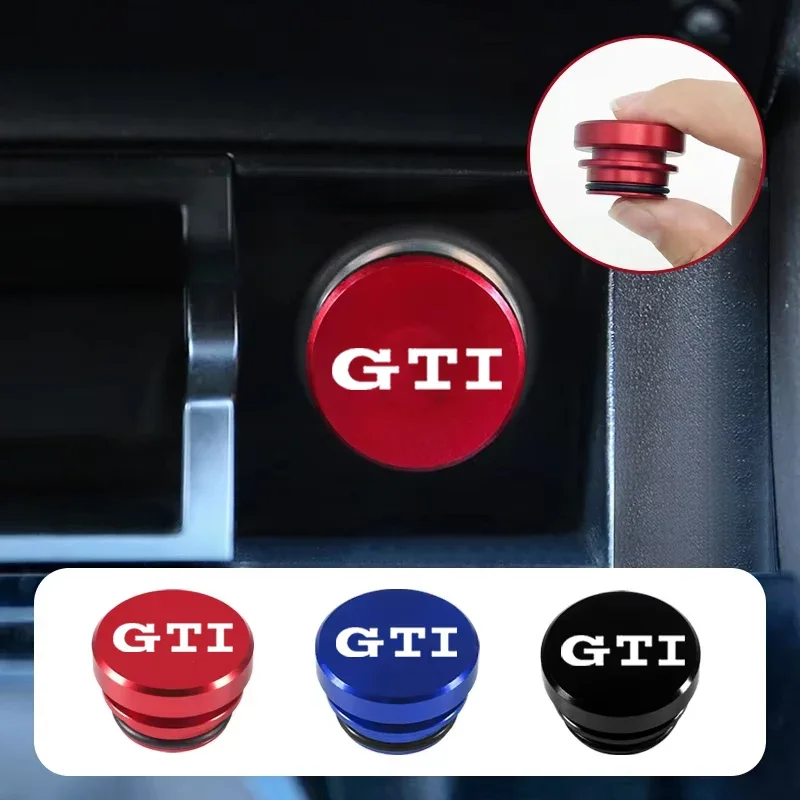 

Новая универсальная заглушка для автомобильного прикуривателя 12В с логотипом Volkswagen VW GTI, черно-красная, с кнопкой выталкивания, для интерьера автомобиля