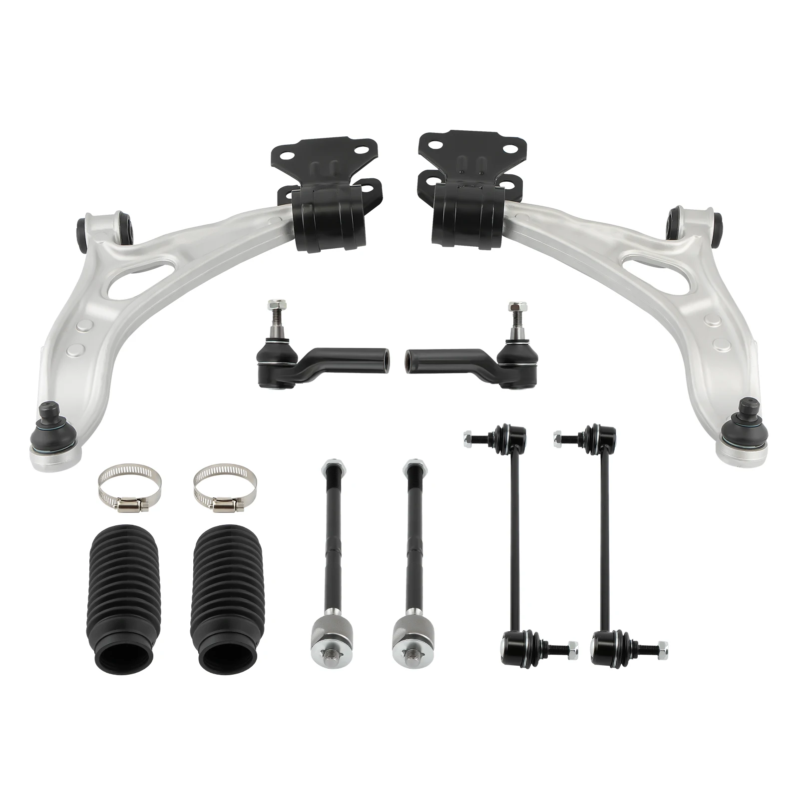 12x Front Suspesnion Control Arm Tierods Sway Bar Kit For Ford Focus 12-18 C-Max