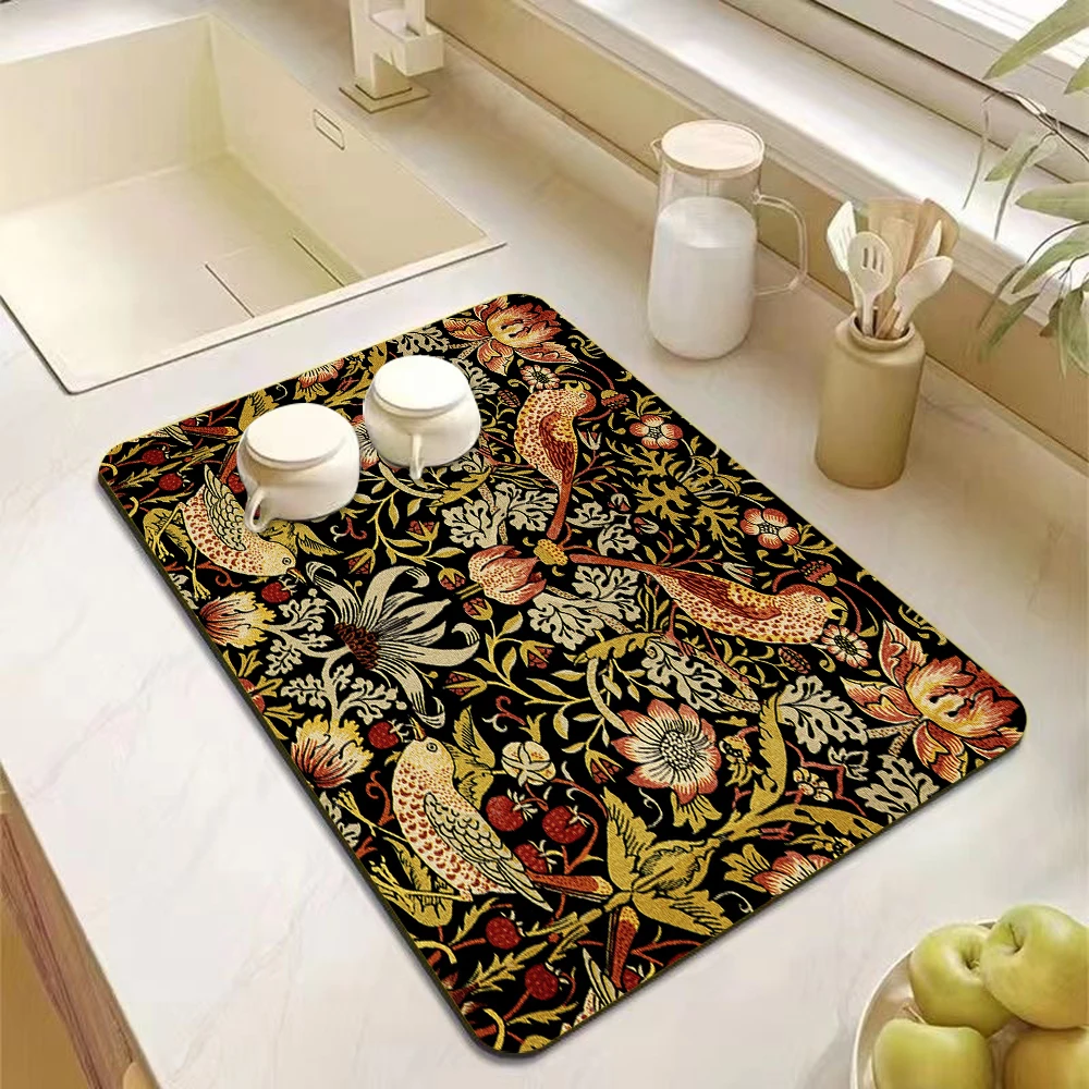 William Morris Strawberry Desi - Bar Mat Rubber ulasan dan harga