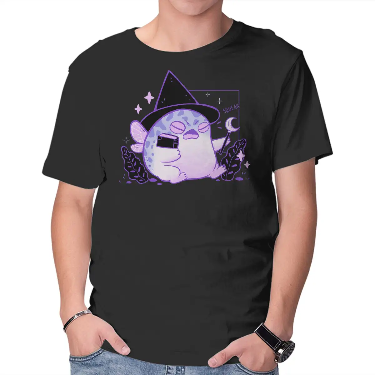 Rain Frog Wizard Anime Graphic T-shirts For Men Clothing Women Short Sleeve Tees Vintage High Quality 100%Cotton