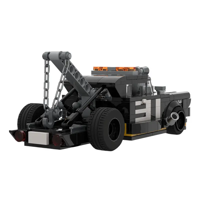 MOC Kreatives Retro-Oldtimer F 350 Anhänger Baustein-Modell DIY Erwachsenen-Puzzle Montage-Spielzeug Geburtstagsgeschenk Tischdekoration – Detail 5