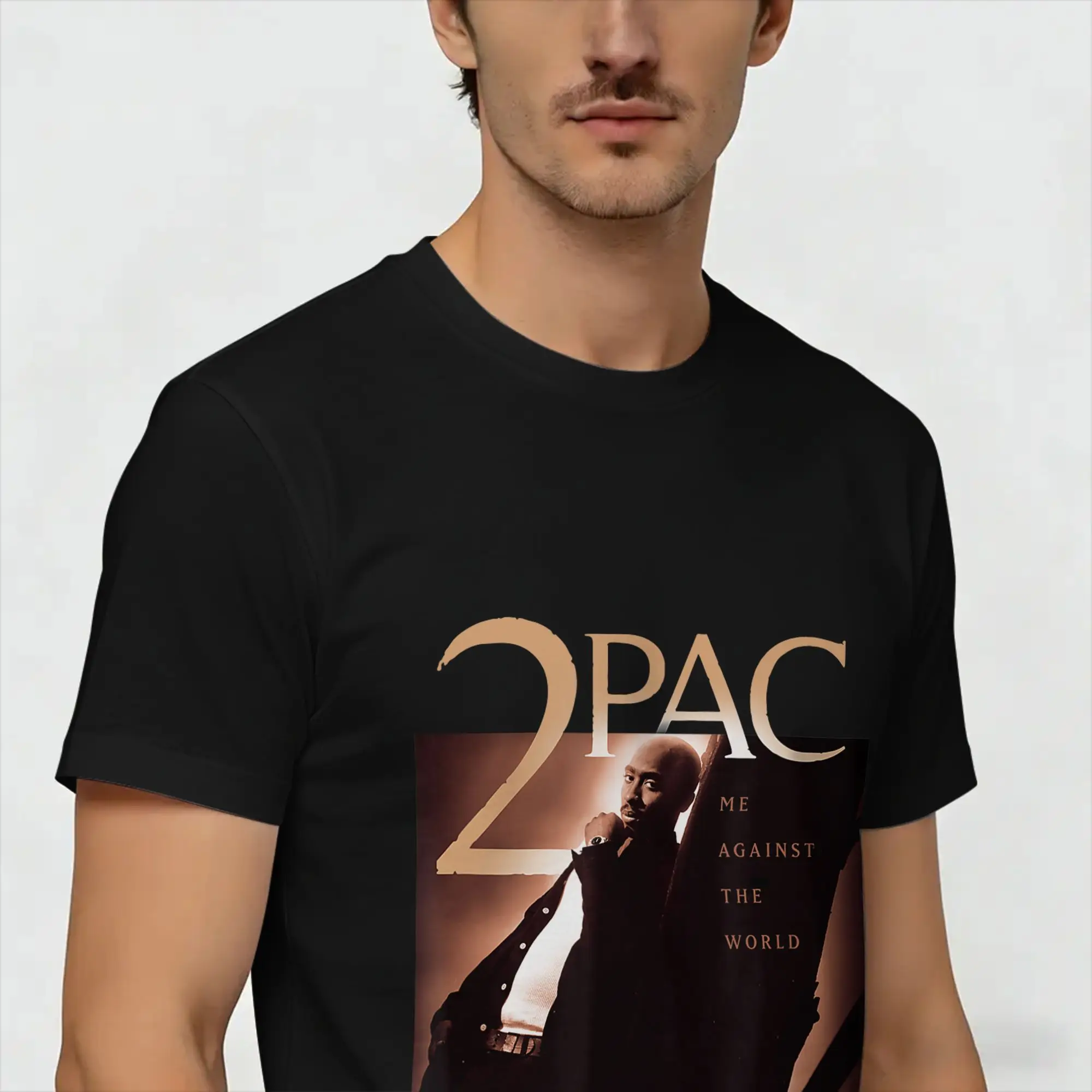 Tupacs Music  100% Cotton T Shirt For Adult Summer  Awesome T Shirts Breathable Leisure Tee Shirt Oversized Hot Sale Clothing