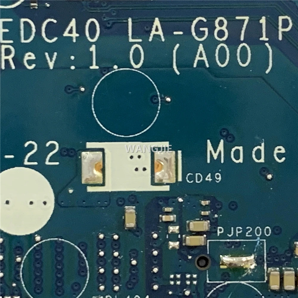 Imagem -06 - Dell Xps Latitude 7400 Laptop Motherboard Srf9z I58365u Edc40 La-g871p Cn0fhpj8 0fhpj8 Fhpj8 100 Trabalho