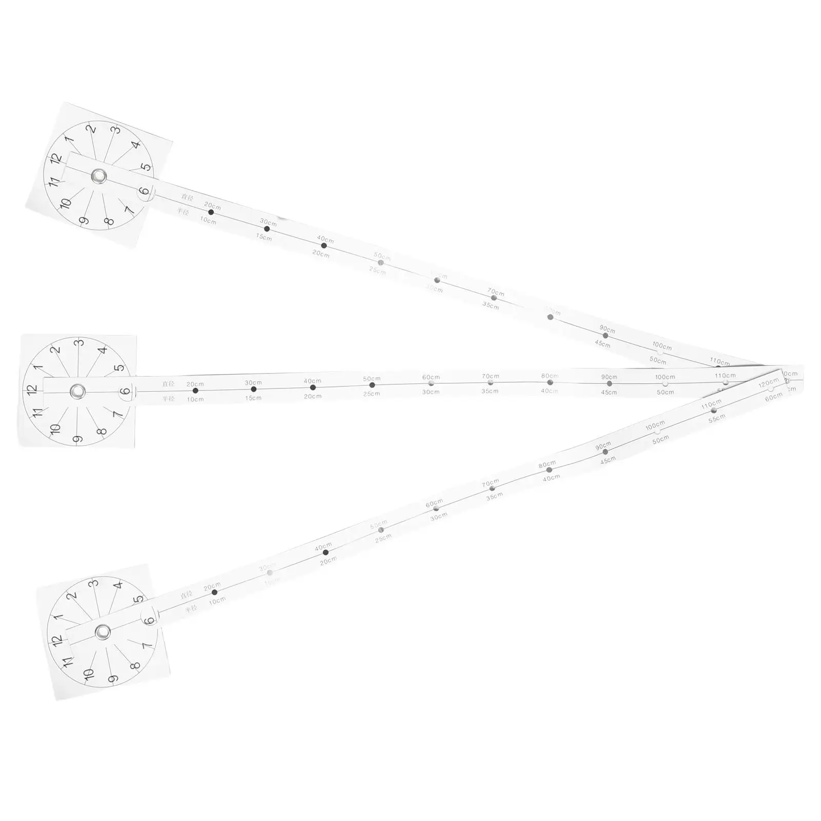 

3PCS Large Clock Accessories Precision Scale Design Wall Clock DIY Kit Portable Paper Material Easy Installation Method