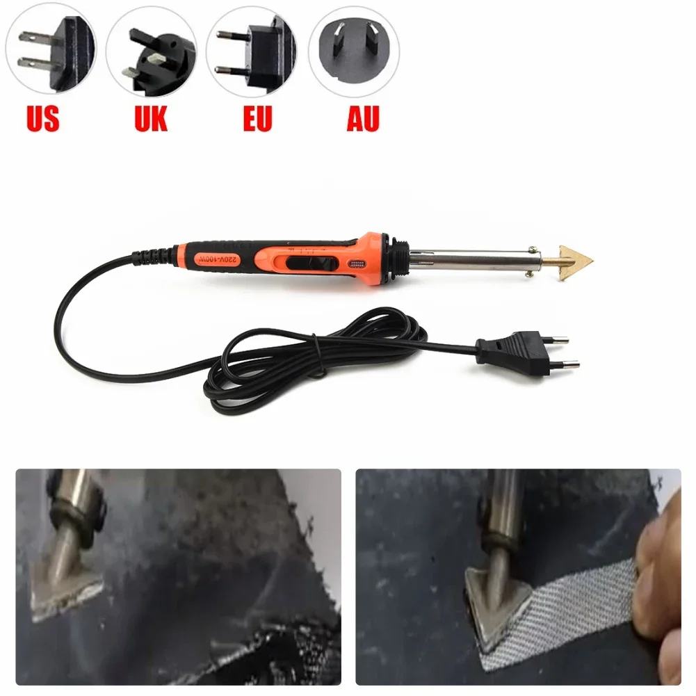 

100W Electric Soldering Iron Soldering Iron Tip Kit For Repairing Bumper Kayak Thermoplastic Parts Welding Soldering Accessories