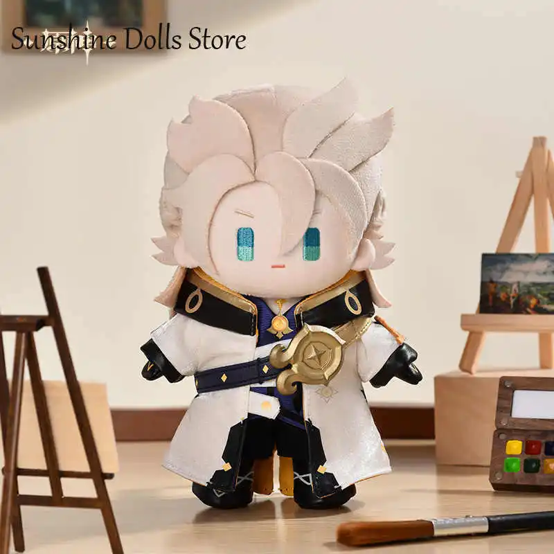 

Game Albedo Q-Version Plush Doll Mihoyo Genshin Imapct Albedo Cosplay Anime Cute Figure Model Stuffed Toys Soft Plushies Gift