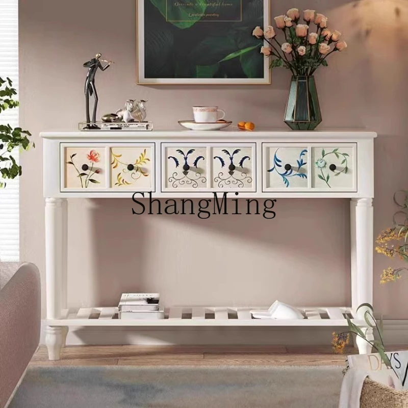

ZYY Household Solid Wood Bedroom Locker Living Room Sundries Storage Cabinet Light Luxury Wall Locker