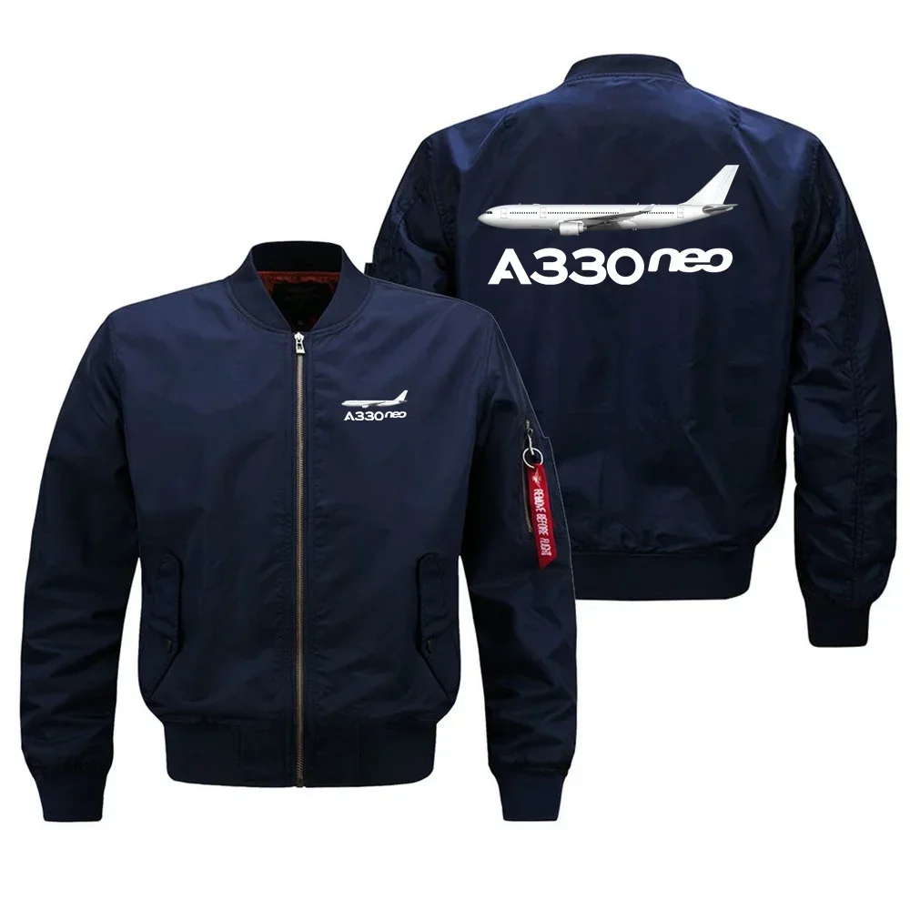 

The A330 Neo Flight Aviation Pilots Men Ma1 Bomber Jacket Military Outdoor Baseball Windproof Coats