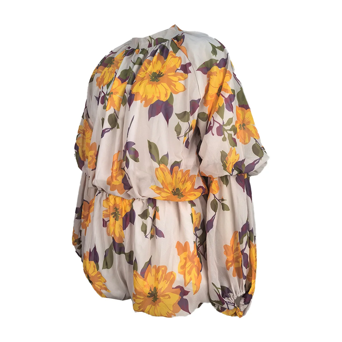 Damen-Blusen mit Blumenmuster, Laterne, langen Ärmeln, Tops und Minirock, Anzüge, 2026, Herbst, Strandparty, zweiteiliges Set, Outfits