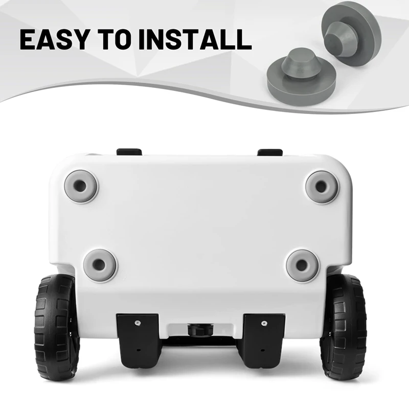 FULL-4 قطع أقدام تبريد بديلة للرف، أقدام مطاطية غير قابلة للانزلاق لمبردات RTIC 20Qt