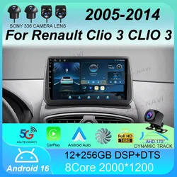 Car Radio Android 15 Carplay For Renault Clio 3 CLIO 3 2005 2006 2007 - 2014 Navigation GPS Multimedia Player WiFi+4G stereo BT