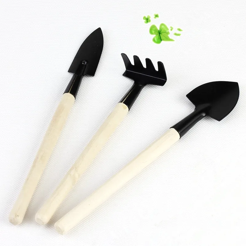 Horticultural Tools Three Piece Set Mini Garden Tools Small Iron Shovel/rake/spade Plant Potting and Flower Planting Tools