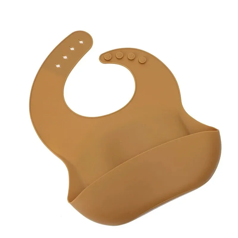 BPA Free Waterproof Silicone Baby Bib with Food Catcher Baby Silicone Bibs