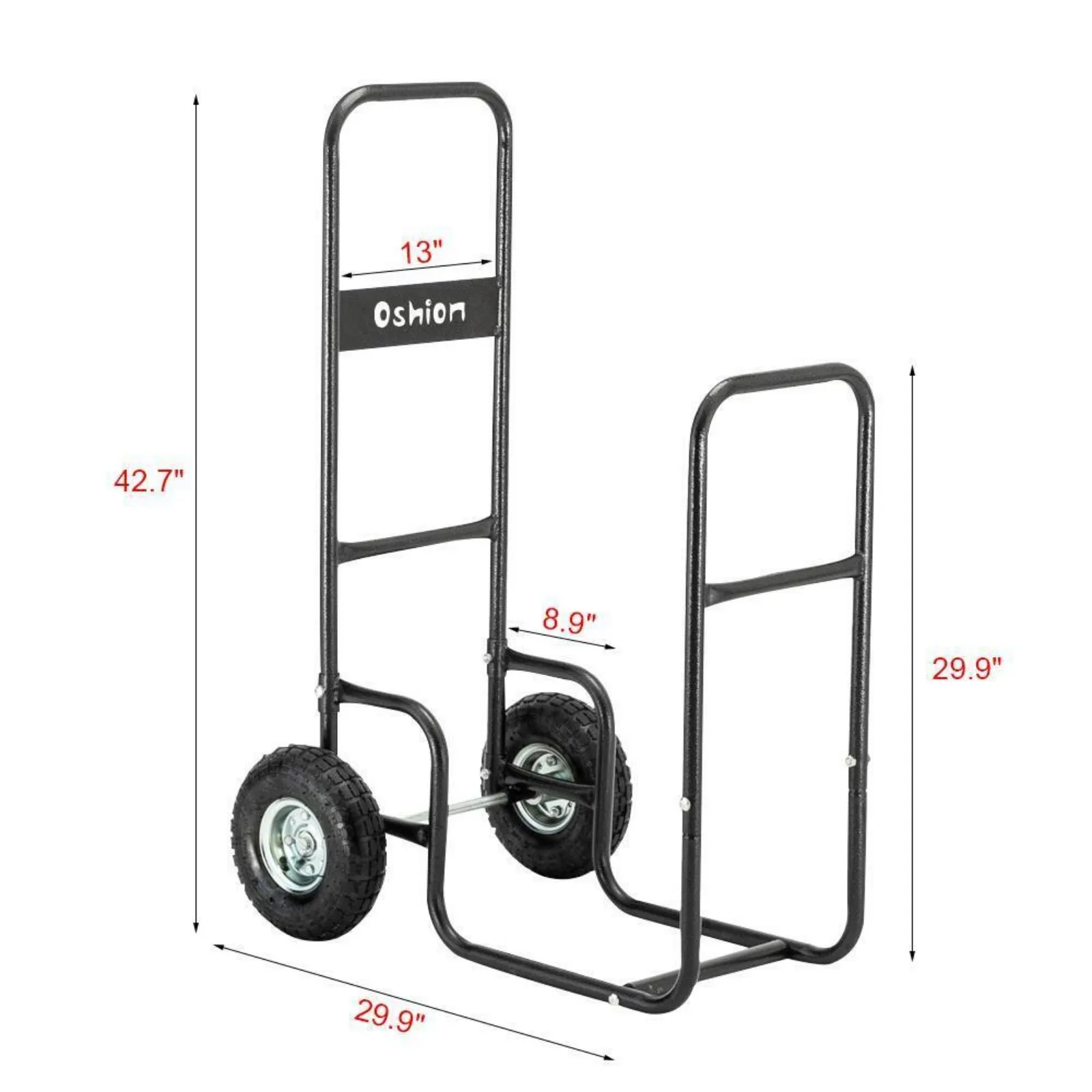 Imagem -04 - Mão Lenha Mover Rack Suporte do Carrinho de Mão Interior e Exterior Us220 lb