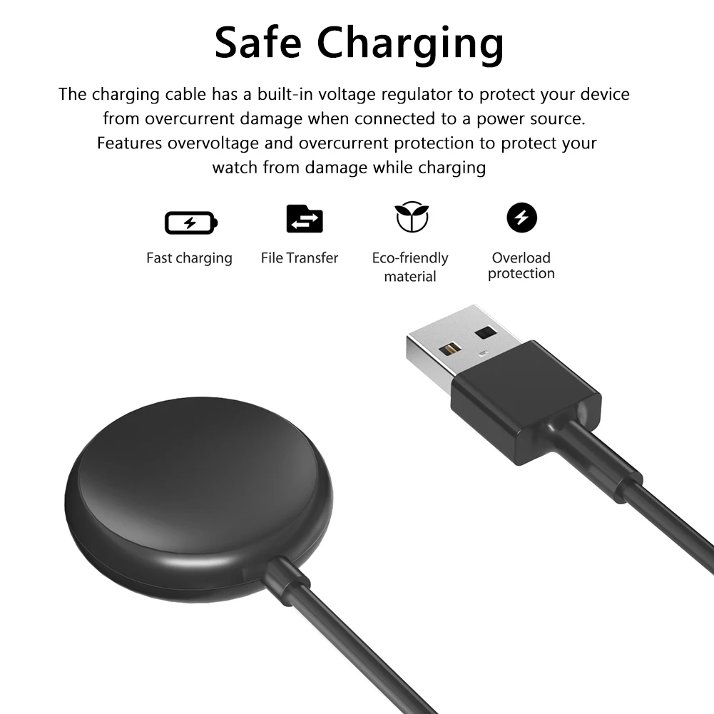 

1m Charger Adapter Smart Watch Accessories USB/Type-C Wireless Magnetic Charging Cable Replacement for Google Pixel Watch 2022