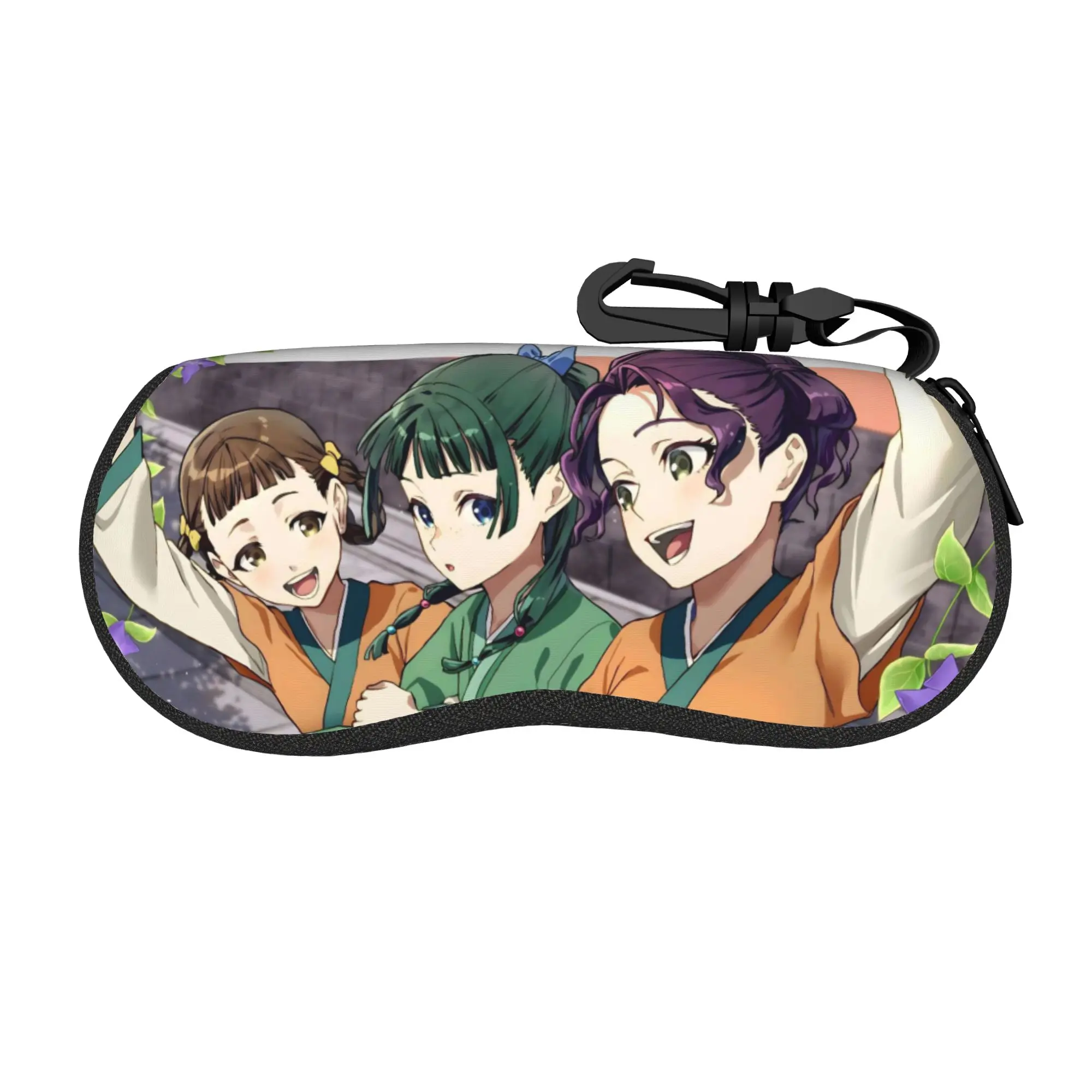 

Maomao Manga Anime Glasses Case Men Women Protective Zipper Apothecary Diaries Eyeglasses Box Small Glasses Box